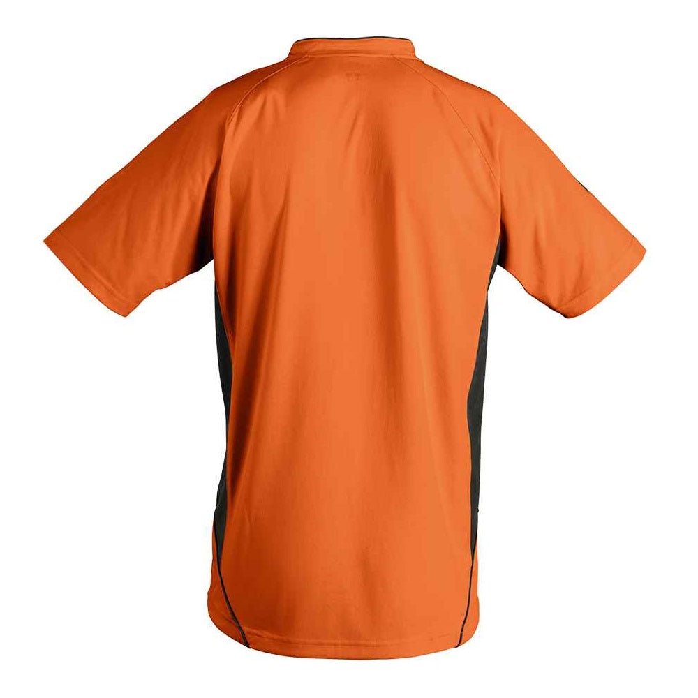 SOL'S Maracana 2 Contrast T-Shirt - Orange/Black