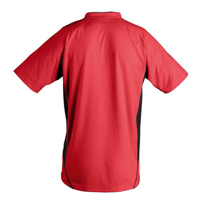 SOL'S Maracana 2 Contrast T-Shirt - Red/Black