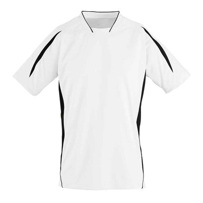 SOL'S Maracana 2 Contrast T-Shirt - White/Black