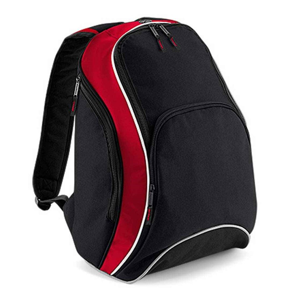 BagBase Teamwear Backpack - Black/Classic Red