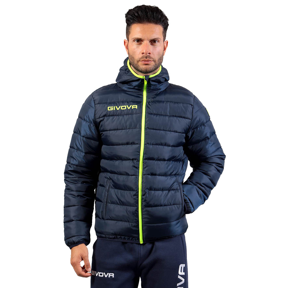 Givova Guibbotto Olanda Winter Jacket - Black/Fluo Green