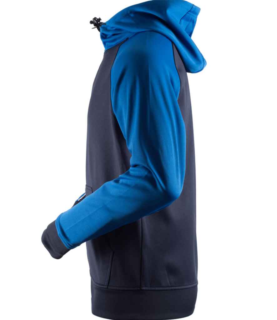 Finden and Hales Panelled Sports Hoodie - Navy/Royal Blue