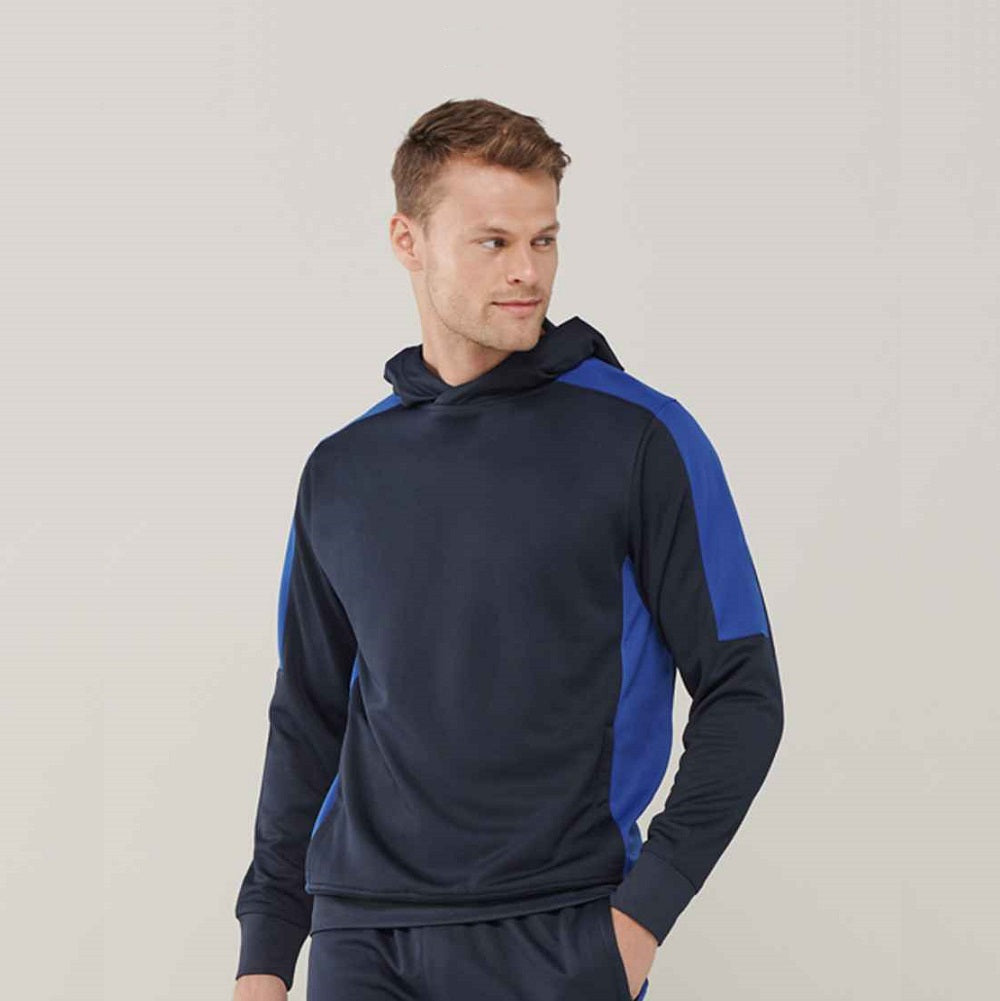 Finden and Hales Unisex Team Hoodie - Navy/Royal Blue