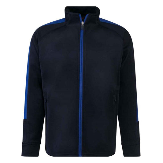 Finden and Hales Kids Knitted Tracksuit Top - Navy/Royal Blue