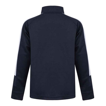 Finden and Hales Kids Knitted Tracksuit Top - Navy/White