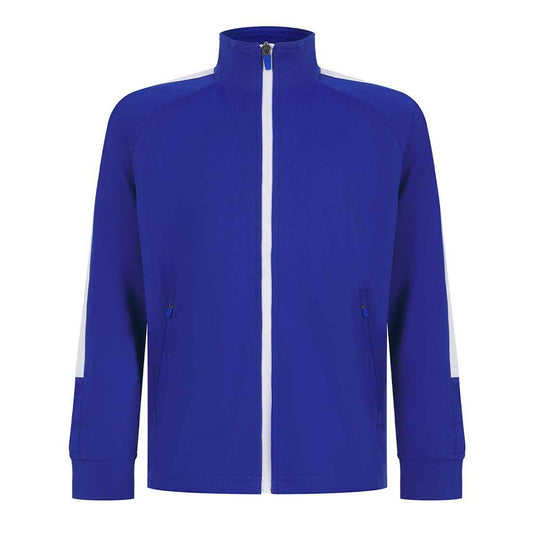 Finden and Hales Kids Knitted Tracksuit Top - Royal Blue/White