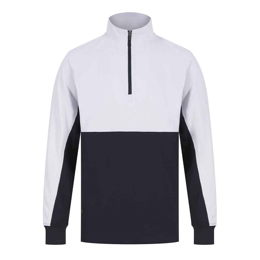 Finden and Hales 1/4 Zip Tracksuit Top - Navy/White