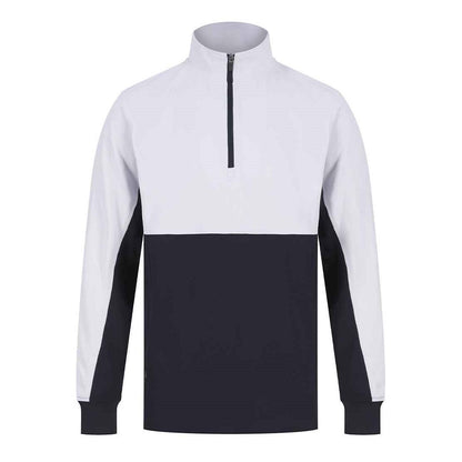 Finden and Hales 1/4 Zip Tracksuit Top - Navy/White