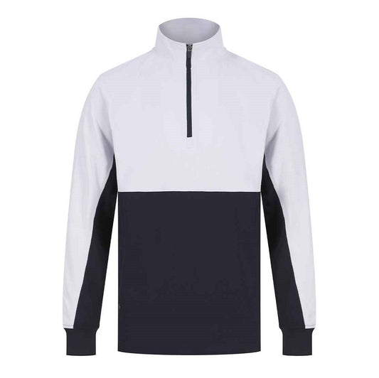 Finden and Hales Kids 1/4 Zip Tracksuit Top - Navy/White