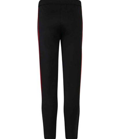 Finden and Hales Knitted Tracksuit Pants - Black/Red