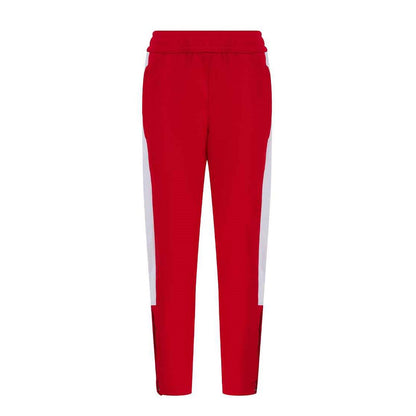 Finden and Hales Kids Knitted Tracksuit Pants - Red/White