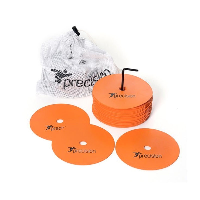 Precision Round Rubber Marker Discs - Orange (Pack of 20)