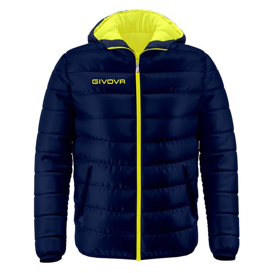 Givova Guibbotto Olanda Winter Jacket - Navy/Fluo Yellow