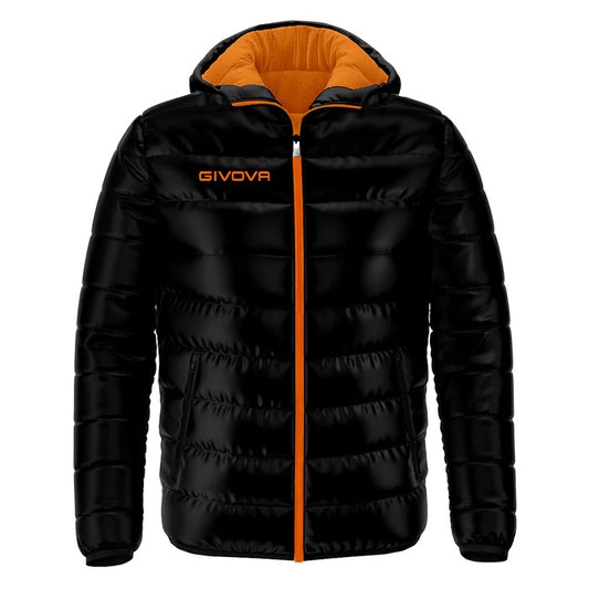 Givova Guibbotto Olanda Winter Jacket - Black/Fluo Orange